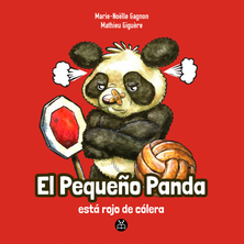 El pequeño panda es rojo de cólera