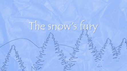 The snow's fury