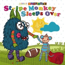 Stripe Monkey Sleeps Over